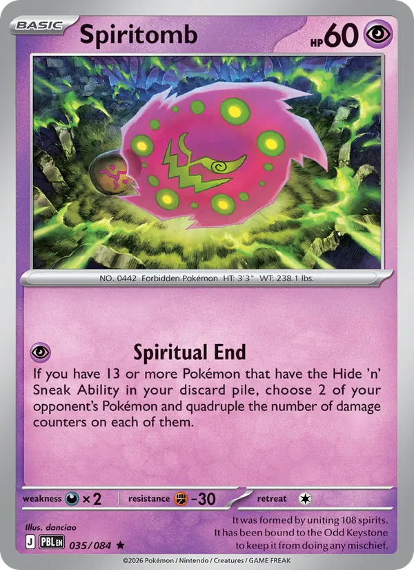 Spiritomb #035 – Pitch Black card