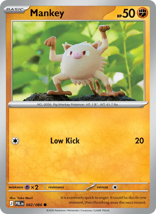 Mankey #042 – Pitch Black card