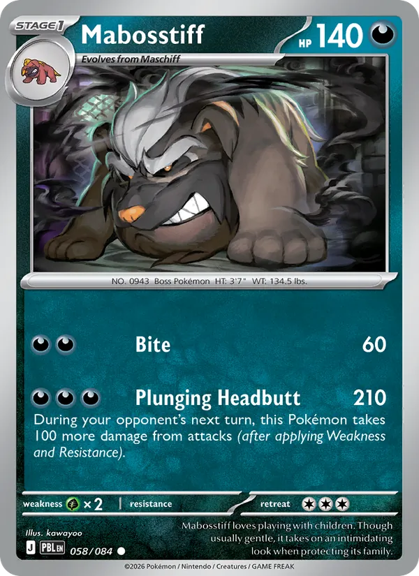 Mabosstiff #058 – Pitch Black card
