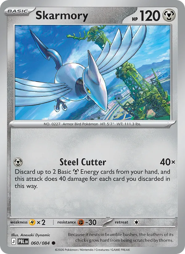 Skarmory #060 – Pitch Black card