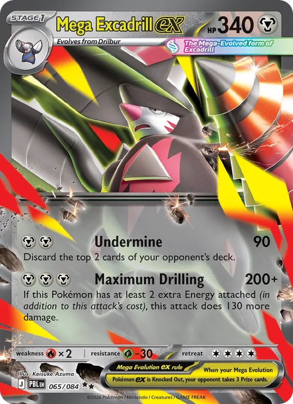 Mega Excadrill ex #065 – Pitch Black card