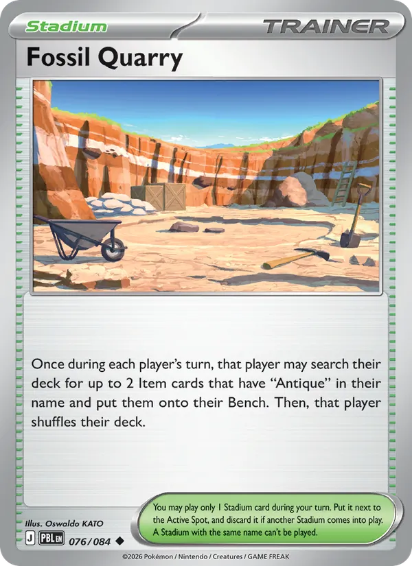 Fossil Quarry #076 – Pitch Black card