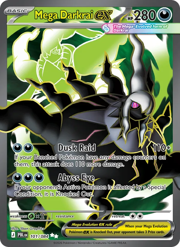 Mega Darkrai ex #101 – Pitch Black card