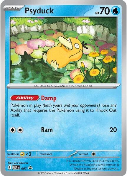 Psyduck #007 – MEP Black Star Promos card