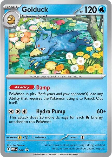 Golduck #008 – MEP Black Star Promos card