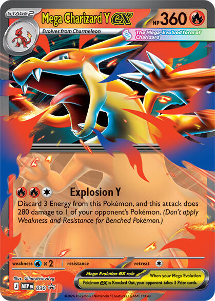 Mega Charizard Y ex #030 – MEP Black Star Promos card