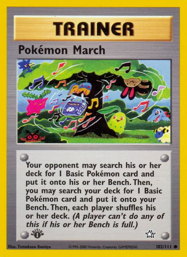 Pokémon March #102 – Neo Genesis card