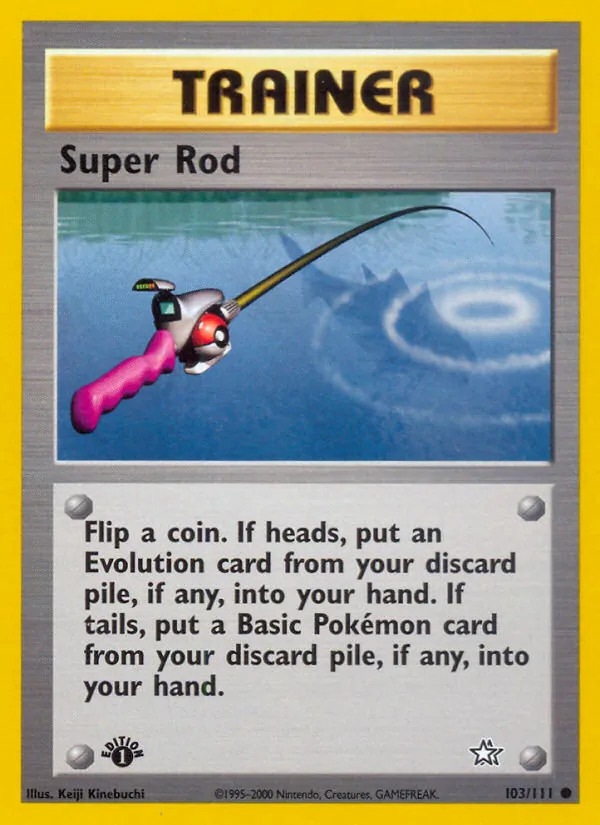 Super Rod #103 – Neo Genesis card