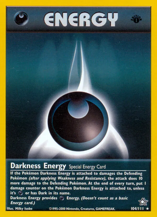 Darkness Energy #104 – Neo Genesis card