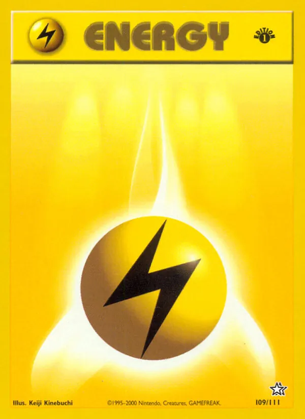 Lightning Energy #109 – Neo Genesis card
