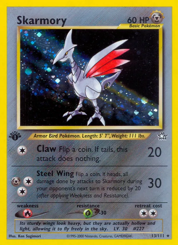 Skarmory #13 – Neo Genesis card
