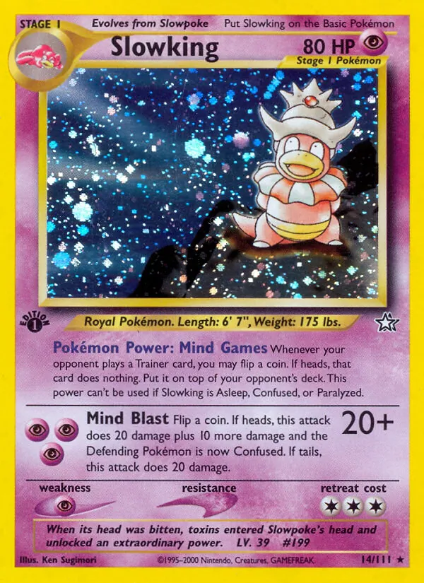 Slowking #14 – Neo Genesis card
