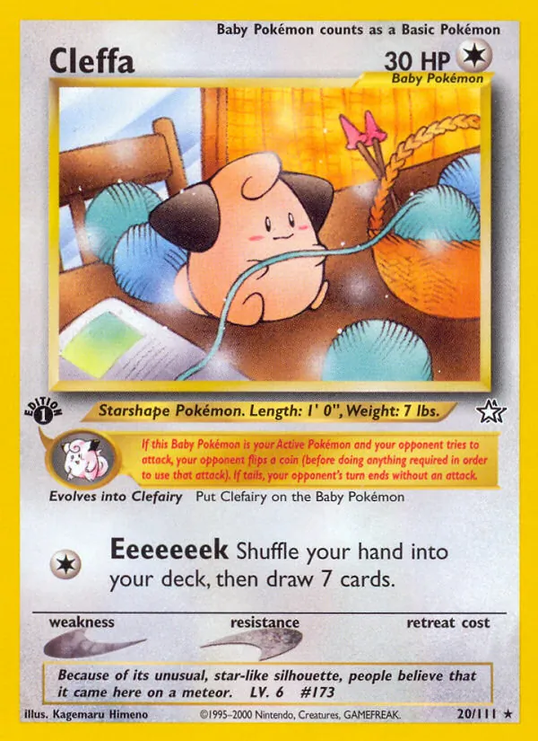 Cleffa #20 – Neo Genesis card