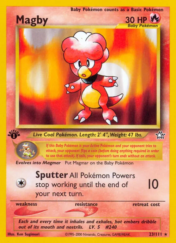 Magby #23 – Neo Genesis card