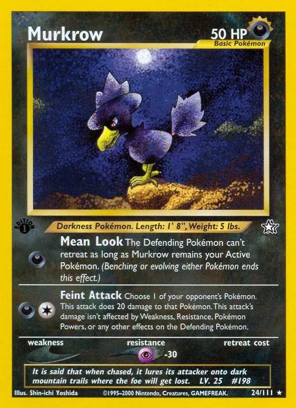 Murkrow #24 – Neo Genesis card