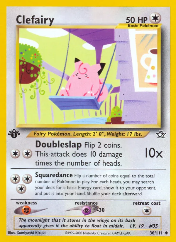 Clefairy #30 – Neo Genesis card