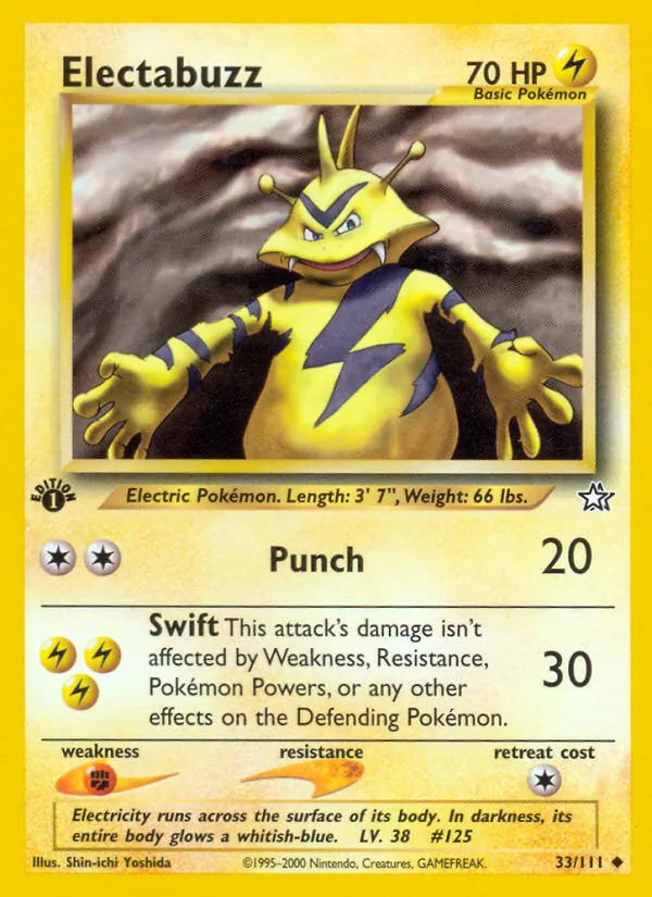 Electabuzz #33 – Neo Genesis card