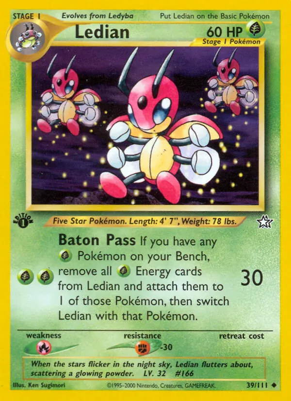 Ledian #39 – Neo Genesis card