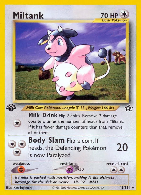 Miltank #41 – Neo Genesis card