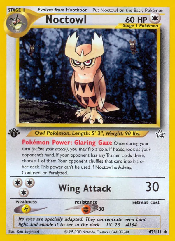 Noctowl #42 – Neo Genesis card