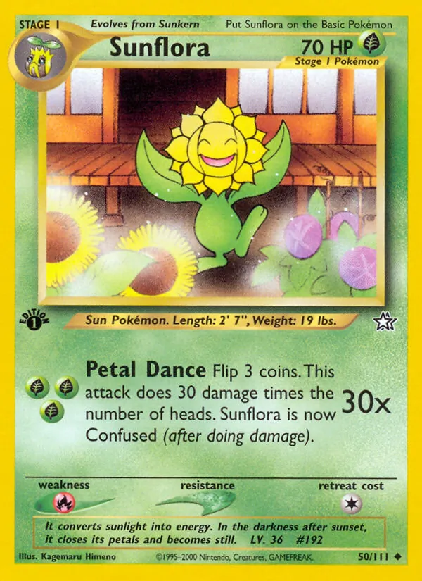 Sunflora #50 – Neo Genesis card