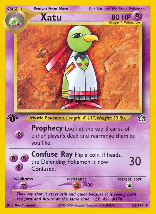 Xatu #52 – Neo Genesis card