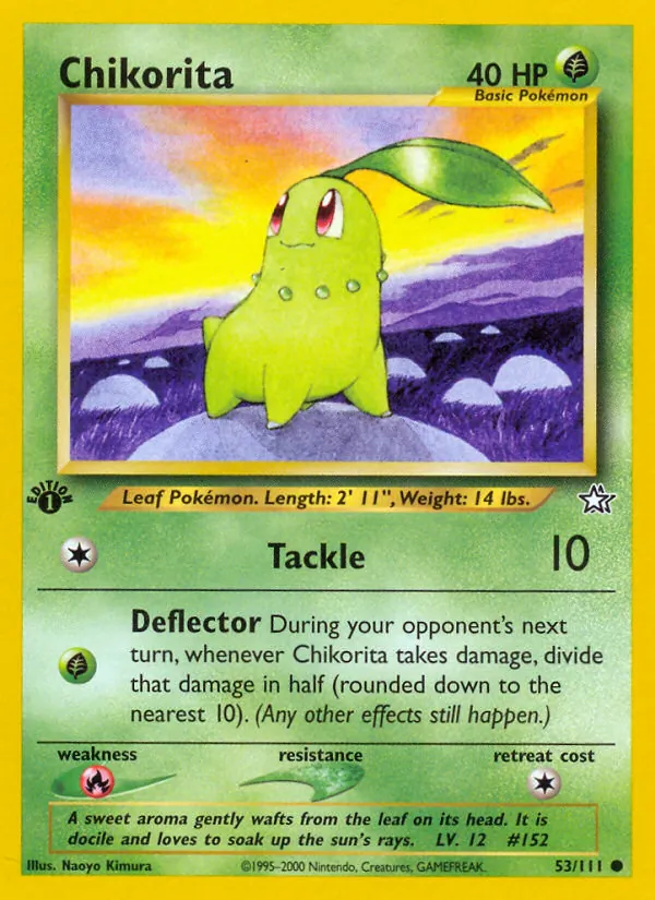 Chikorita #53 – Neo Genesis card