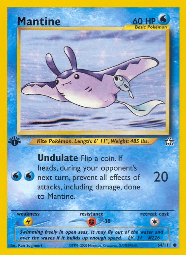 Mantine #64 – Neo Genesis card