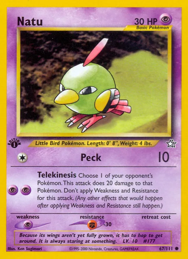 Natu #67 – Neo Genesis card