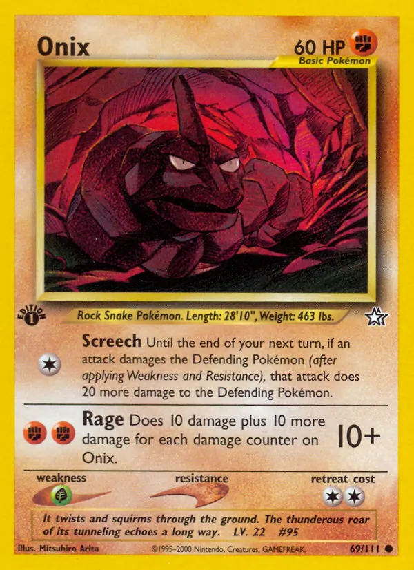 Onix #69 – Neo Genesis card