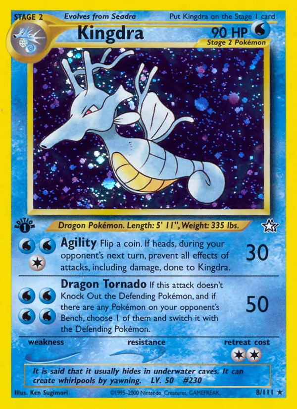 Kingdra #8 – Neo Genesis card