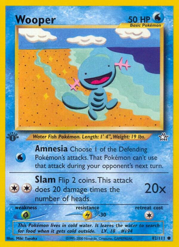 Wooper #82 – Neo Genesis card