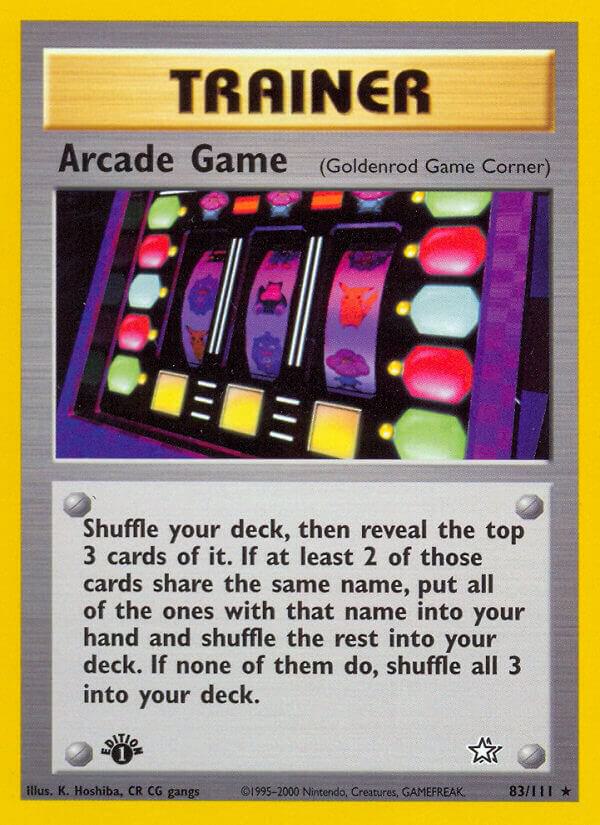 Arcade Game #83 – Neo Genesis card