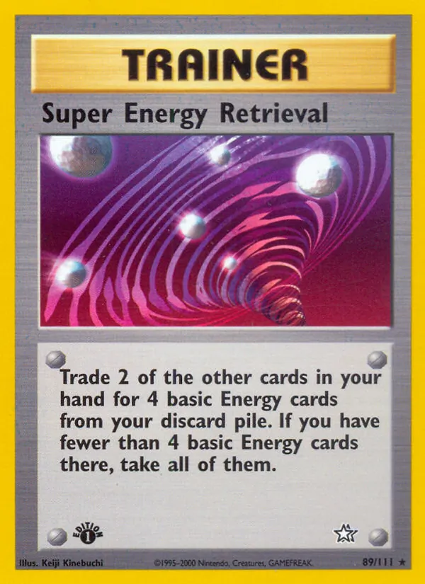 Super Energy Retrieval #89 – Neo Genesis card