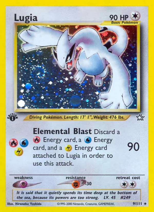 Lugia #9 – Neo Genesis card