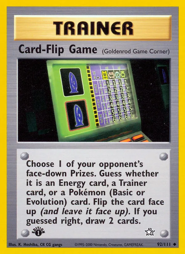 Card-Flip Game #92 – Neo Genesis card