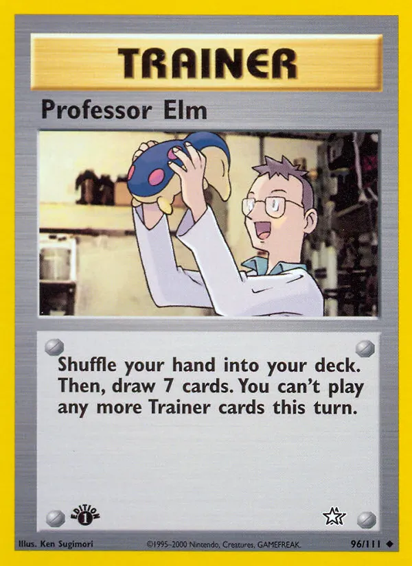 Professor Elm #96 – Neo Genesis card
