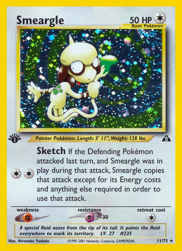 Smeargle #11 – Neo Discovery card