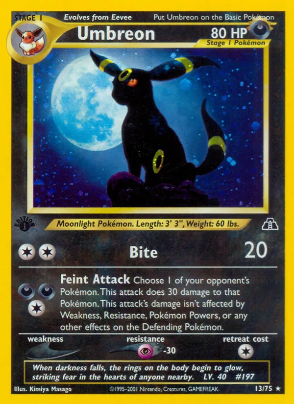 Umbreon #13 – Neo Discovery card
