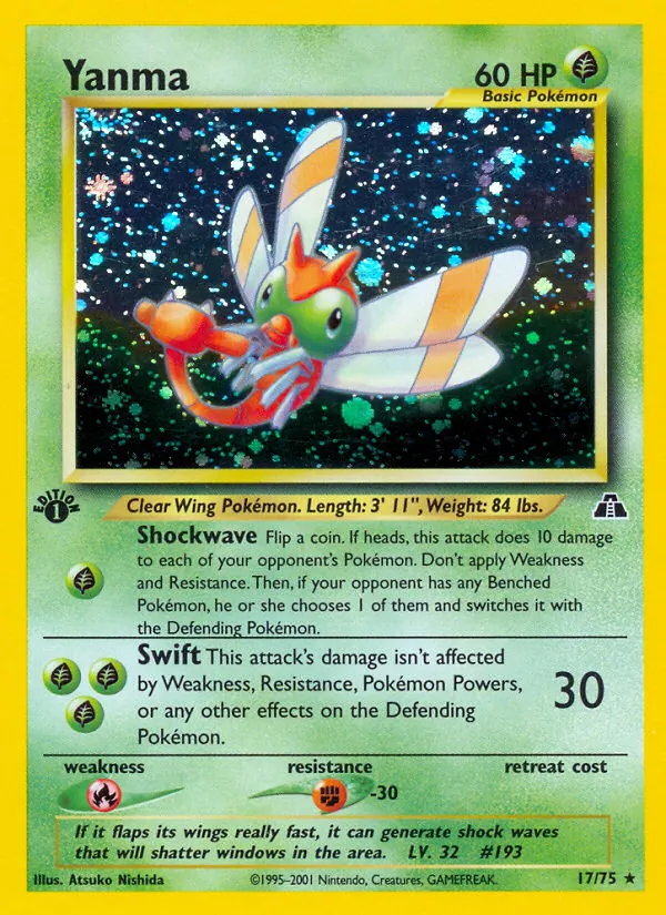 Yanma #17 – Neo Discovery card
