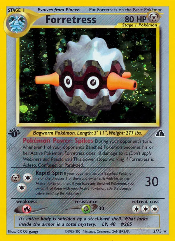 Forretress #2 – Neo Discovery card