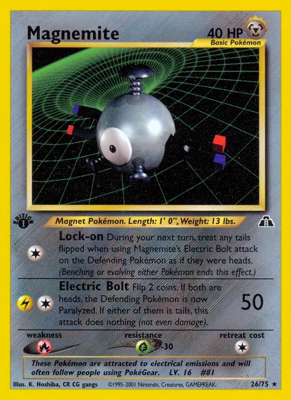 Magnemite #26 – Neo Discovery card