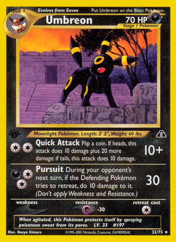 Umbreon #32 – Neo Discovery card