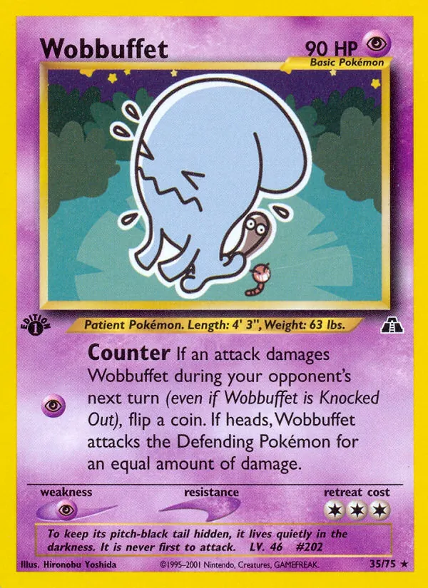 Wobbuffet #35 – Neo Discovery card
