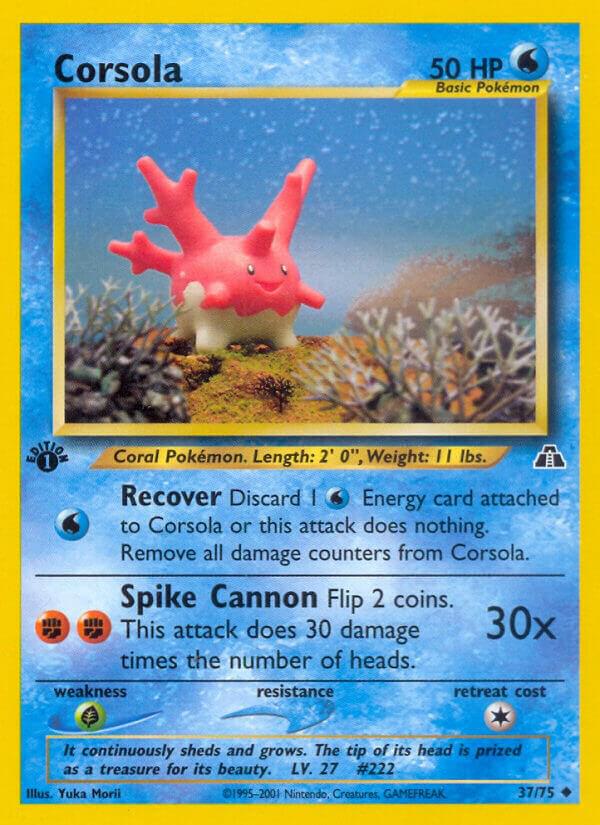 Corsola #37 – Neo Discovery card