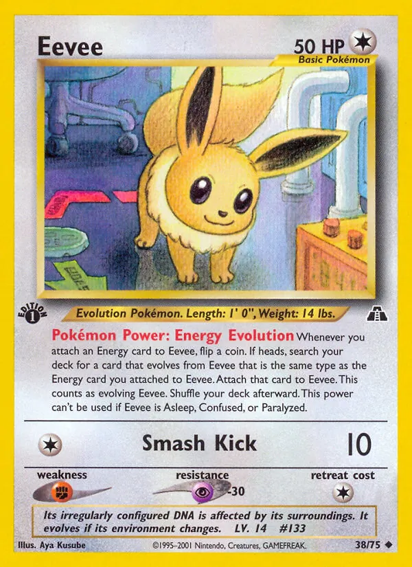 Eevee #38 – Neo Discovery card