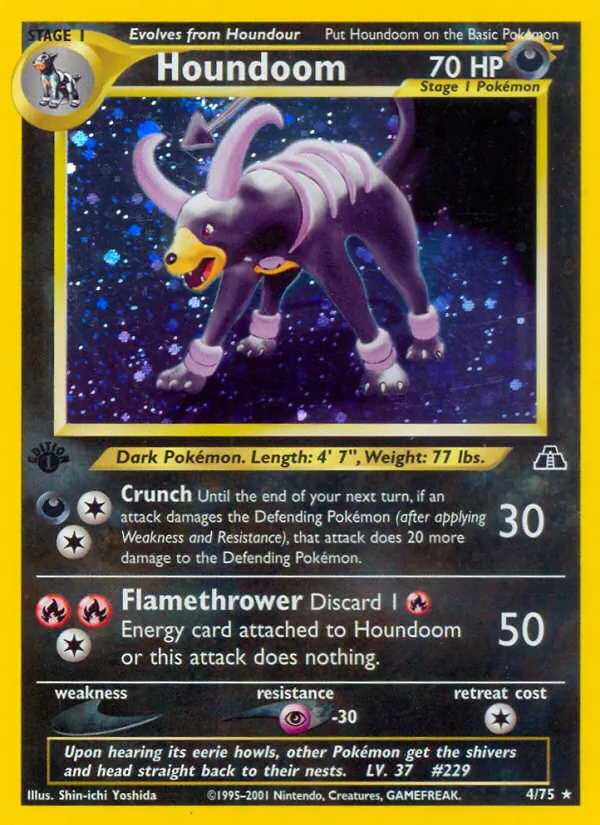 Houndoom #4 – Neo Discovery card