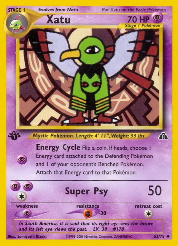 Xatu #52 – Neo Discovery card