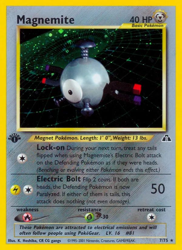 Magnemite #7 – Neo Discovery card