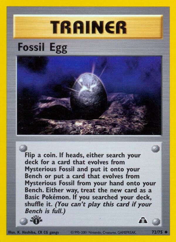 Fossil Egg #72 – Neo Discovery card